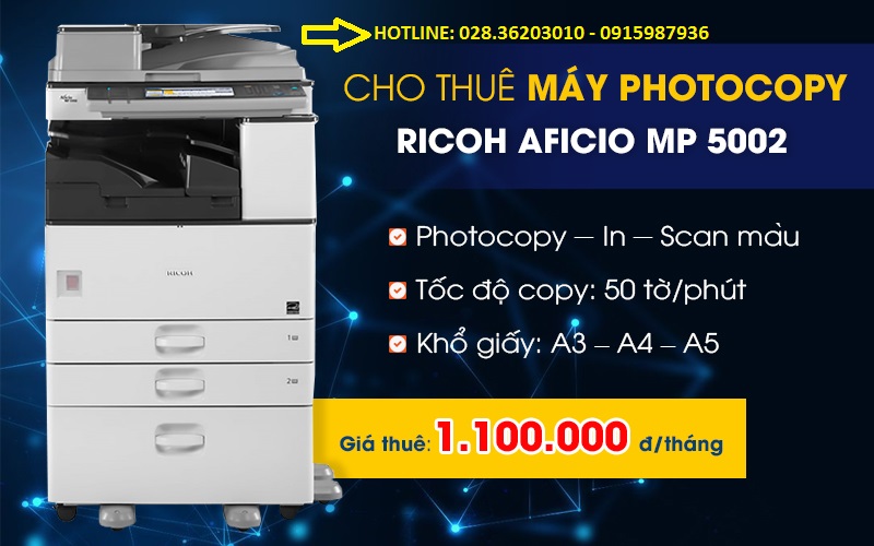CHO THUÊ MÁY RICOH MP 5002
