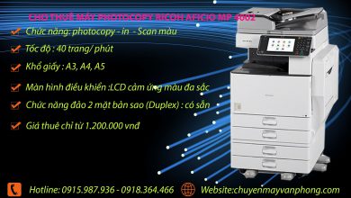 Cho thuê máy photocopy quận Gò Vấp