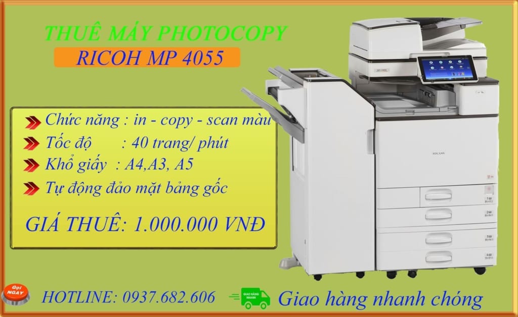 Thuê máy Photocopy Giá Tốt HCM