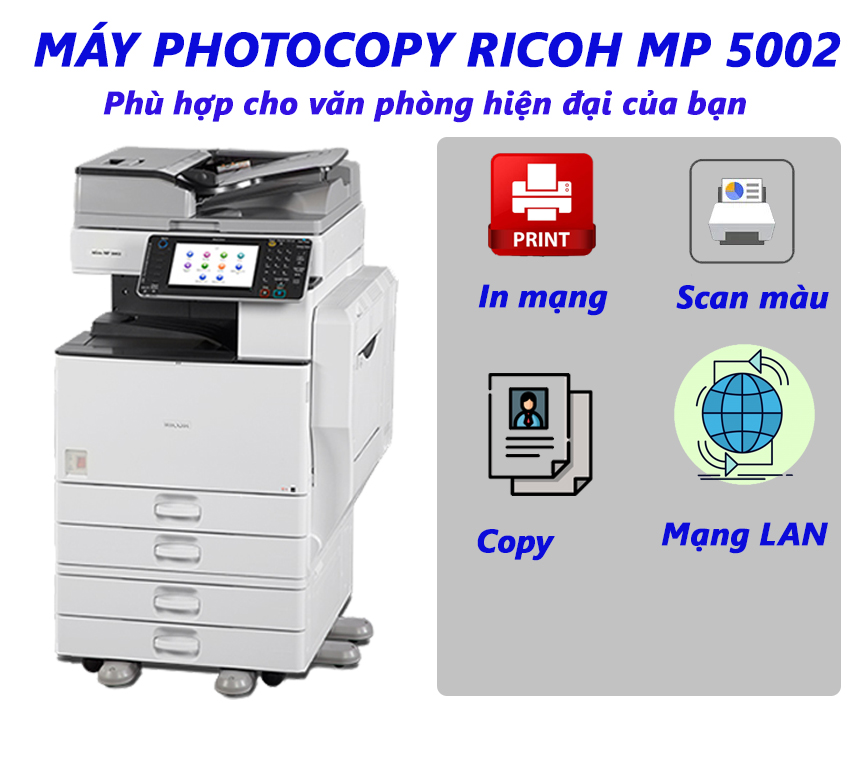Cho thuê máy photocopy uy tín Tại Quận 2