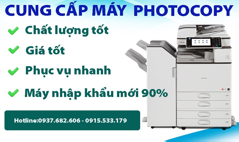 Cung cấp máy photocopy Tận nơi Bến Tre