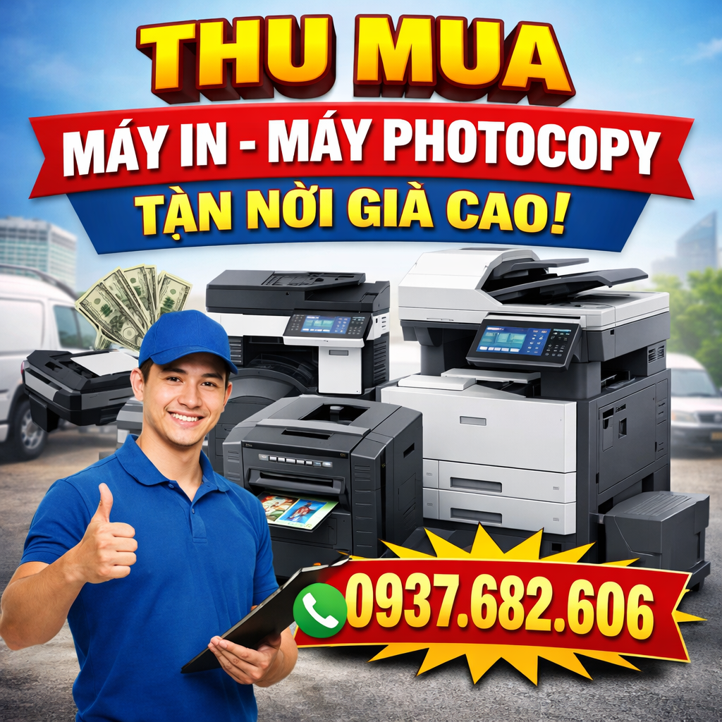 Thu mua máy photocopy cũ Tây Ninh Giá Cao