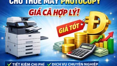 Cho thuê máy photocopy A3 trắng đen Vship II
