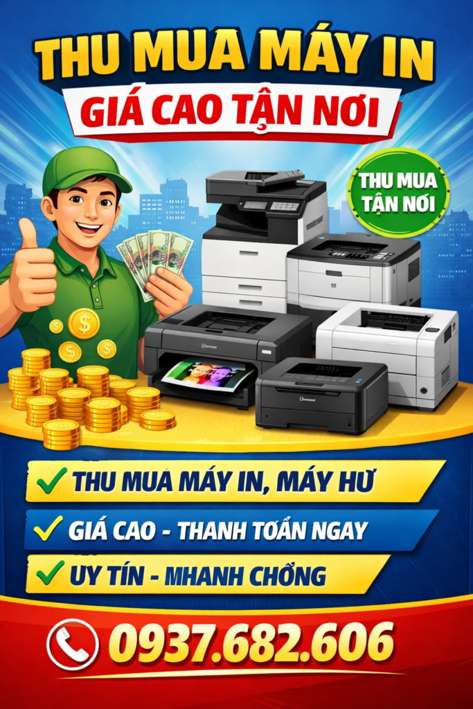 thu mua máy in cũ giá cao tại Tây Ninh