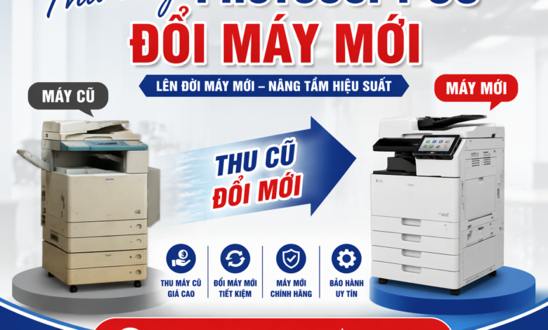 Thu mua máy photocopy cũ tận nơi Trảng bàng