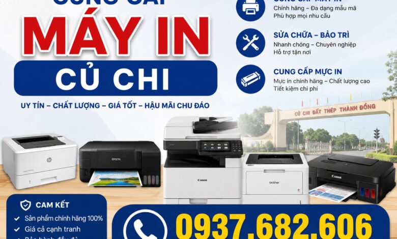 Đại lý máy in giá rẻ Bình mỹ Củ chi