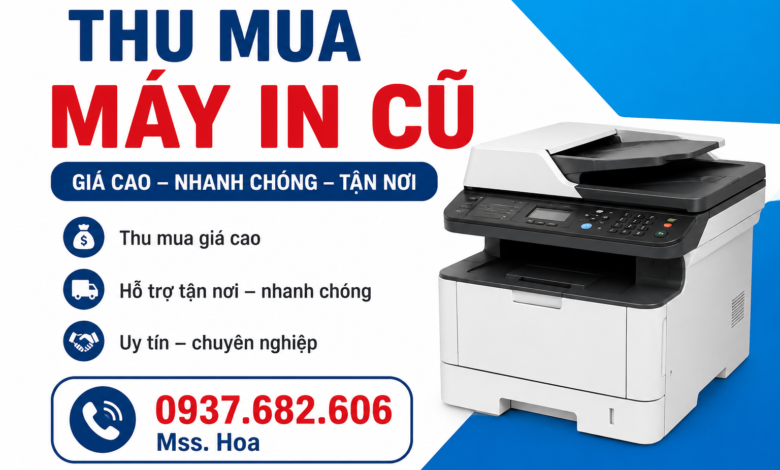 Chuyên thu mua máy in hư và hỏng tại Dĩ An