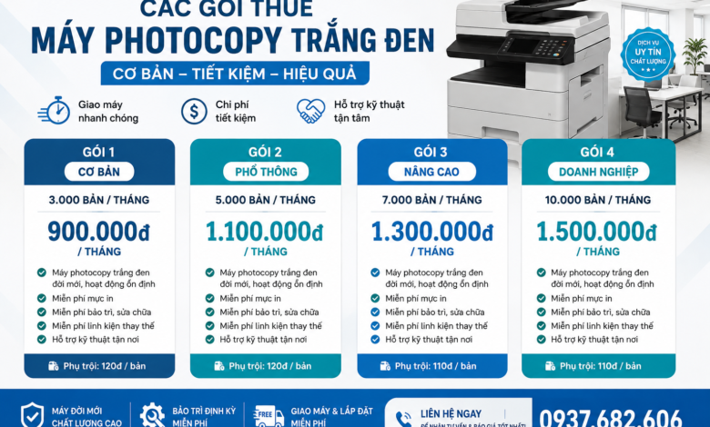 Địa điểm Thuê máy photocopy Tân Uyên