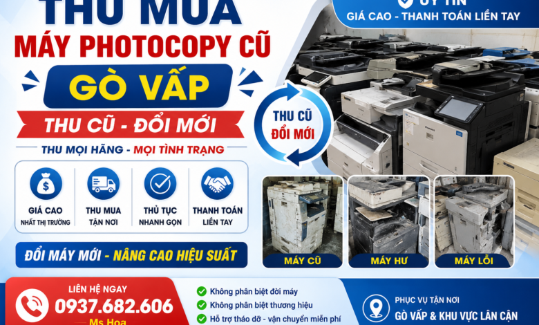 Chuyên thu mua máy photocopy cũ Dĩ an