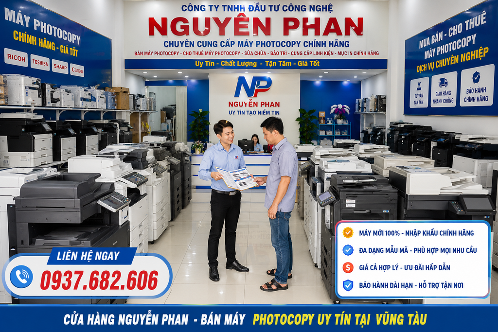 Địa điểm cho thuê máy photocopy Hóc Môn