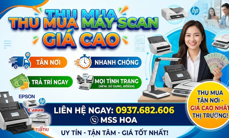 Chuyên thu mua máy scan Dĩ an