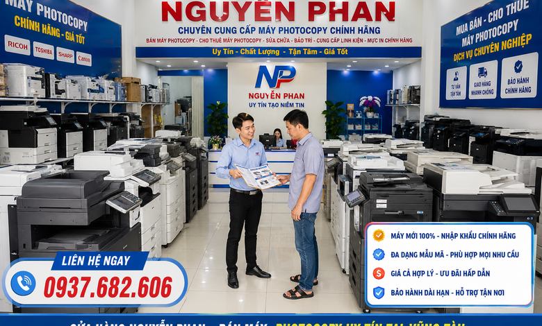 Cửa hàng chuyên cho thuê máy photocopy Dĩ an